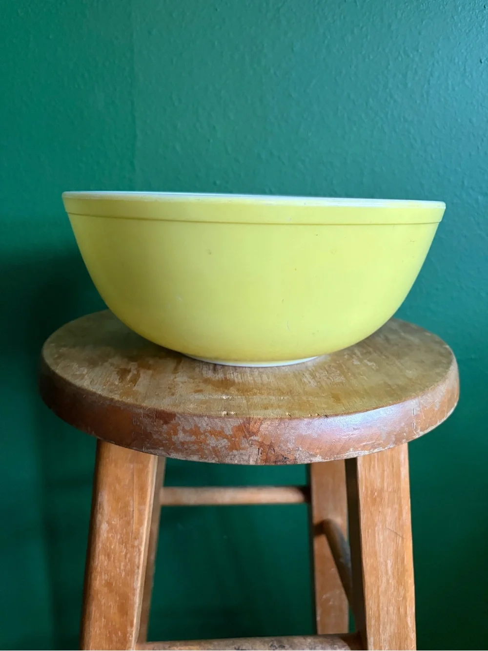 Vintage Pyrex 404 Nesting Bowl in Primary Yellow